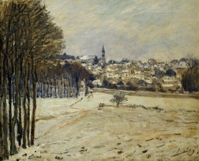 Der Schnee in Marly-le-Roi, 1875 von Alfred Sisley